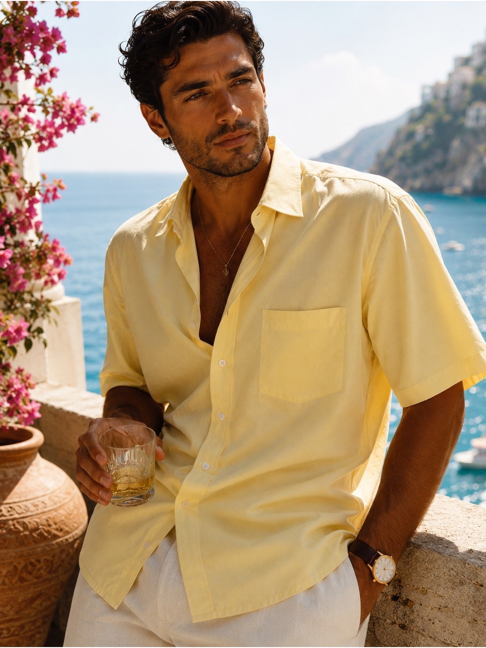 Ermenegildo Zegna Butter Yellow Luxury Cotton Shirt | Archive · c. 1999 - 2006
